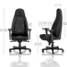 Noblechairs Icon Black Edition hybrid műbőr gamer szék