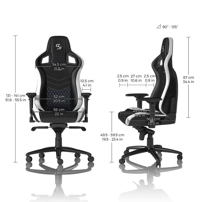 Noblechairs Epic SK gamer szék, fehér-fekete
